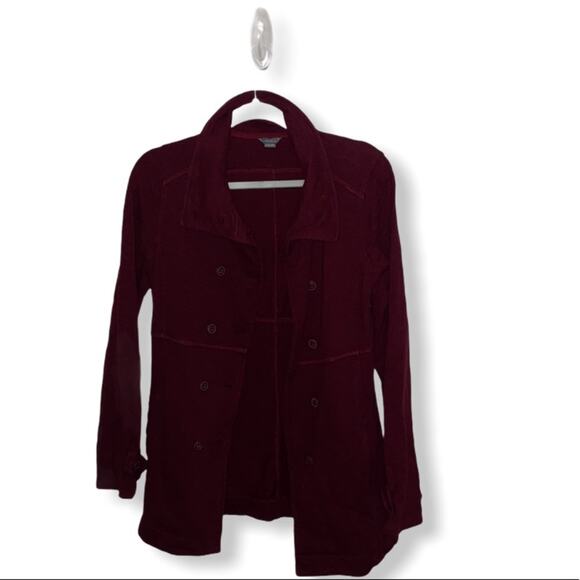 Eddie Bauer button up jacket maroon size xs - Picture 1 of 8
